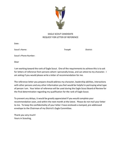 Eagle scout letterhead.  Custom Nametags Reference Form Custom Unit Number Reference ...