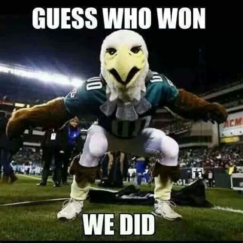  They are also the best at roasting their own team, proving they are immune to your trash talking. Regardless, these Philadelphia Eagles memes are hilarious. You'll find many of these Eagles memes pertain to the Eagles not having won a Super Bowl, which finally changed in 2018. If you find the Eagles fans in your life to be insufferable, go ... . 