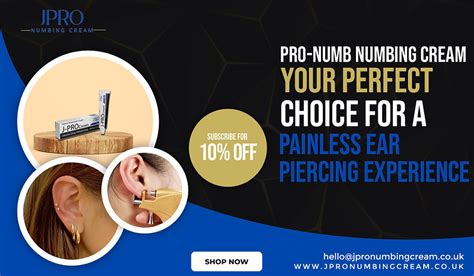 Ear numbing cream for ear piercing. .  ...