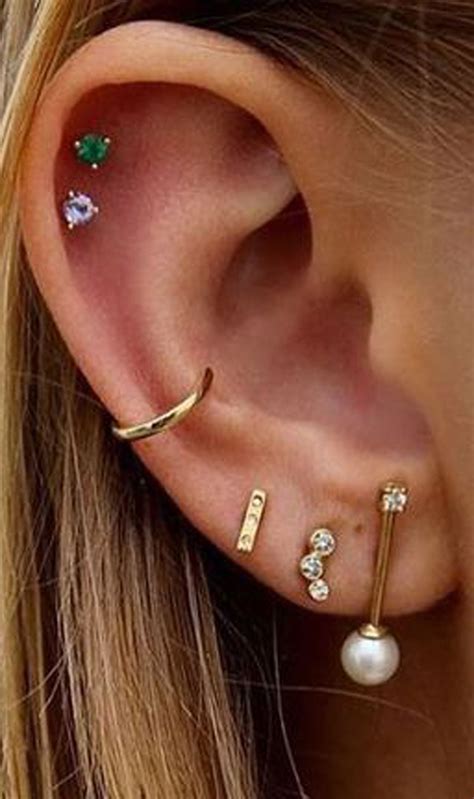 01-abr-2018 - Explora el tablero de Gabriela Reyes "ear piercing ideas" en Pinterest. Ver más ideas sobre piercings oreja, piercings, piercing.. 