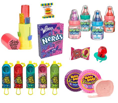 Early 2000s candy. Check out these 13 early 2000, childhood snacks and see if they were once your favorites: 1. Ice Pops Usually enjoyed after a long day at the pool. It was so much fun pushing the melted juice up. 2. Fun Dip Maybe you won these at an arcade? 3. Lunchables Yes. Just yes. Remember the hot dog ones? 4. Dunk-a-Roos 