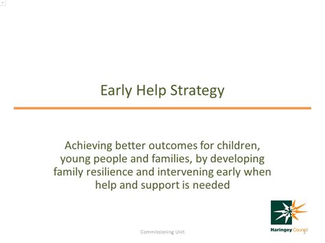 Early Help Strategy Achieving better outcomes for children