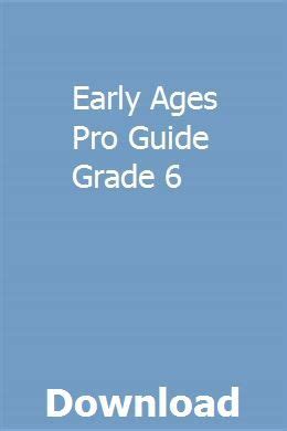 Early ages pro guide grade 6. - Handbook of psychological assessment general psychology.
