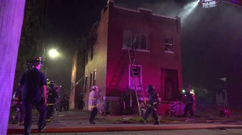 Early morning fire damages vacant apartment building in North St. Louis