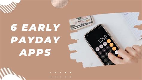 Early payday app. 05-Mar-2022 ... Most people that work in my area use Cash App. They usually get paid on Wednesday instead of Friday. The thing with Cash App is they encourage ... 