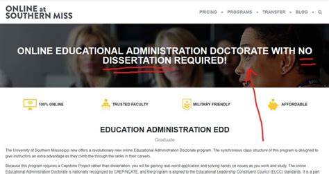 Earn a Doctorate Degree EdD Online with No Dissertation