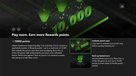 Earn up to 10,000 Microsoft reward points for playing …