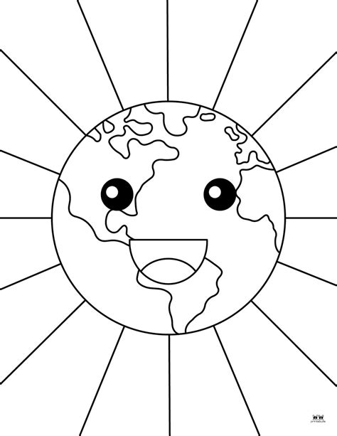 Earth Coloring Shee