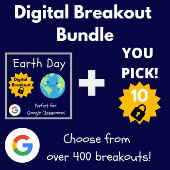 Earth Day 2024 Escape Room + You Pick 10 Digital Breakouts