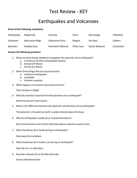 Earth science earthquakes quiz study guide key. - Manual for johnson 50 hp outboard.