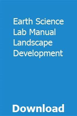 Earth science lab manual landscape development. - Il manuale di sicurezza dell'auto come proteggere la tua auto da ladri e joyriders.