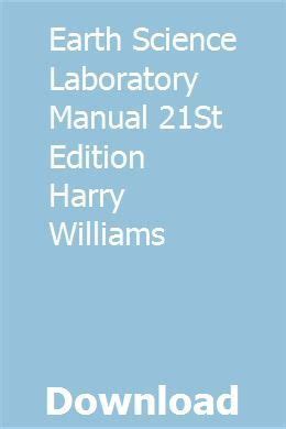 Earth science laboratory manual 21st edition harry williams. - El amigo invisible/ the invisible friend.