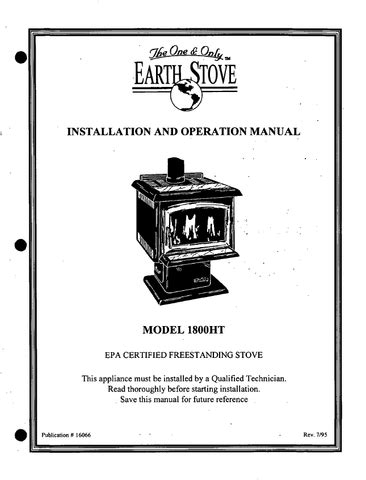 Earth stove wood stove 1800 ht manuals. - Obligaciones divisibles e indivisibles del código civil.