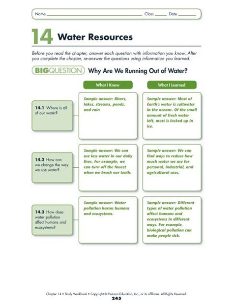 Earth the water planet guided ready and study answers. - 5th grade matter study guide fill in.