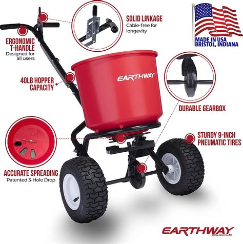 EarthWay 2600A-Plus 40 LB (18 KG) Walk-Behind Broadcast …