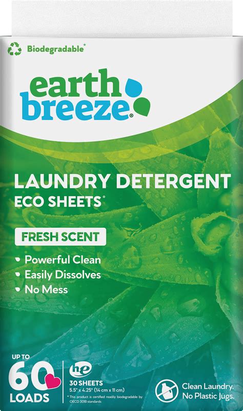  Frequently bought together, Earth Breeze - Laundry Detergent Sheets, Liquidless Technology - Fresh Scent (120 Loads) - Same Clean, No Mess - No Plastic Jug (Pack of 2) 60 Sheets Professional Fabric Refresher Deep Penetrating Fresh Clean, 32oz Spray, 8/ctn, $76.75, . 