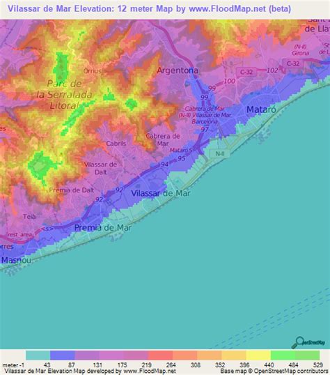 Earthquake map Vilassar de Mar (Spain) for today, for april, for …