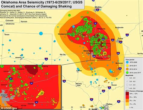 Earthquake oklahoma map. Oklahoma City has had: (M1.5 or greater) 1 earthquake in the past 24 hours. 3 earthquakes in the past 7 days. 22 earthquakes in the past 30 days. 490 earthquakes in the past 365 days. 
