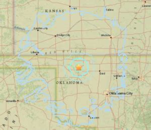 Published: Dec. 11, 2021 at 6:38 PM PST. WICHITA, Kan. (KWCH) - According to the U.S. Geological Survey, a 3.8 magnitude earthquake hit the southeast area of Salina. The strongest point of the ...