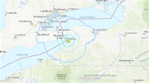 Earthquake today buffalo ny. Feb 6, 2023 · At about 6:15 am on Monday, a small earthquake was strongly felt by many in the Buffalo, New York area. The U.S. Geological Survey (USGS) reported it as a 3.8 magnitude earthquake, centred 2 km ... 