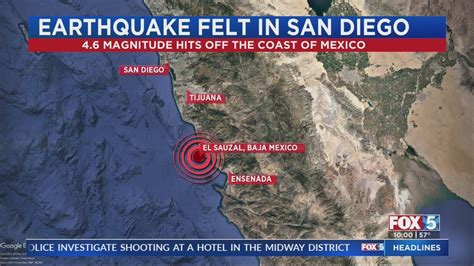 Jan 25, 2024 · People across San Diego County reported feeling an earthquake around 7:45 p.m. on Wednesday. USGS reported a 4.2 magnitude earthquake near San Bernardino at 7:45 p.m. in the region. The quake's ... 