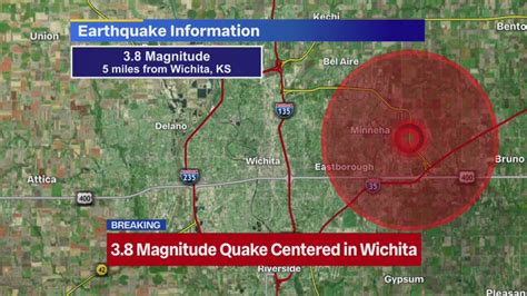 Wichita has had: (M1.5 or greater) 0 earthquakes in the past 24 hours. 0 earthquakes in the past 7 days. 1 earthquake in the past 30 days. 9 earthquakes in the past 365 days. 