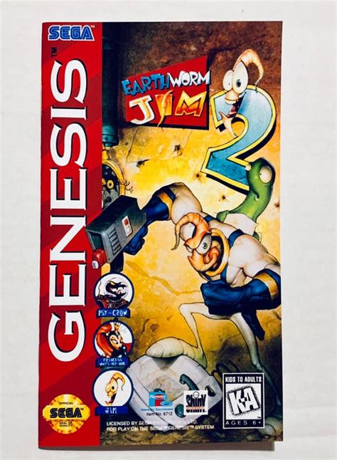 Earthworm Jim - Sega Genesis - Manual - gamesdatabase