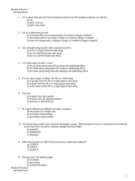 Easa module 8 questions and answers pdf. part66easa. doc), PDF File (.  Mu...