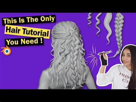 Easiest Way To Create EVERY Stylized Hair In Blender Tutorial ... - YouTube