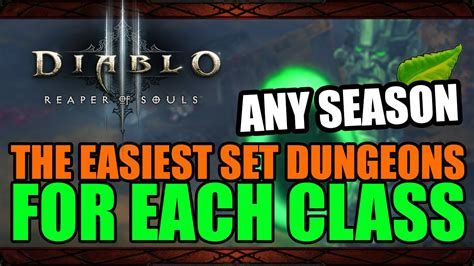 Easiest set dungeon diablo 3. The 19th unlock in the Altar of Rites tasks Diablo 3 Season 30 players to get x4 Tome of Set Dungeons Pages from their class. This is quite the mission to complete, and we suspect many Diablo 3 players will take a while to get four Tome of Set Dungeons Pages. Some might not even know how to start the process in the first place. 