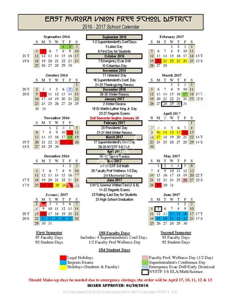 East Aurora School District 131 Calendar 2023 and 2024