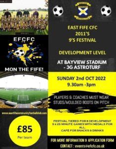 East Fife Festival of Football — Junior Grassroots …