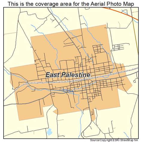 East Palestine, Ohio Map