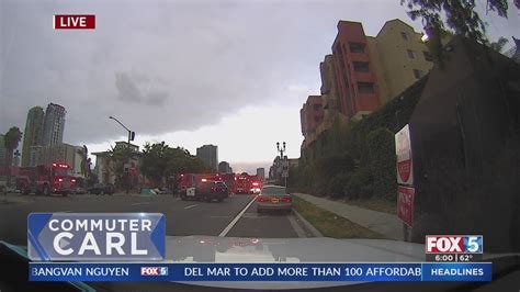 East Village fire impacts traffic near SR-94 westbound off ramp