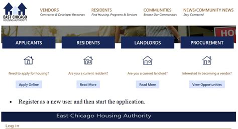 Chicago Housing Authority If you experience any challenges using screen reader technology or if you need the assistance of a translator, please call 312-913-7400. Submit a New Application