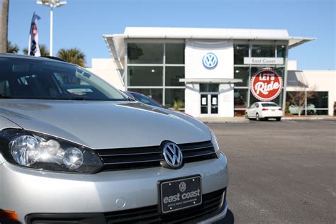 East coast volkswagen. East Coast Volkswagen has been doing business in Myrtle Beach, SC for nearly 20 years. On top of being the largest Volkswagen dealership in all of Horry county, we also have over 300+ pre-owned vehicles to choose from on our lot. East Coast also services all makes and models including Audi, Porsche, Honda, and more! Come … 