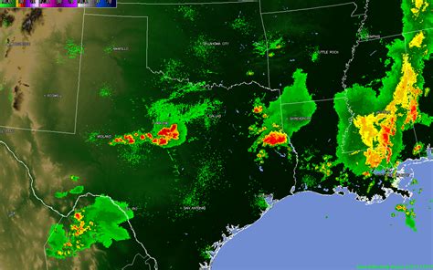 Player. Loop span 00:24h. Fast. Slow. High resolution images of US radar locations with archive back to 1991: Base reflectivity, base velocity, storm tracking, .... East texas doppler radar