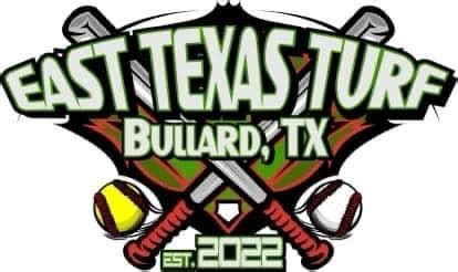 East texas turf bullard tx. April 13/14th VTool East Tx Green Grass & Dingers. East Texas - Five Tool Youth. 04/13/2024 - 04/14/2024 East Texas Turf - Bullard, TX WEATHER/EVENT UPDATES. ALL EVENTS. INFO; TEAMS; VENUES; SCHEDULE; RULES; 8U CP (8 teams) Open (8 teams) Dirty South Longview, TX ... 