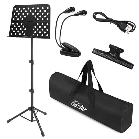 Eastar Folding Sheet Music Stand EMS-1 Portable Metal Stand …