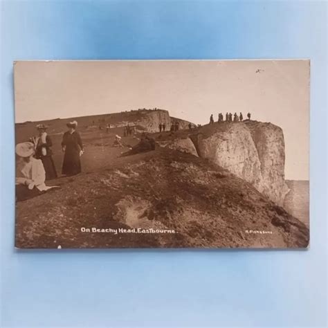 Eastbourne Postcard 1915 Real Photo Beachy Head & Lighthouse …