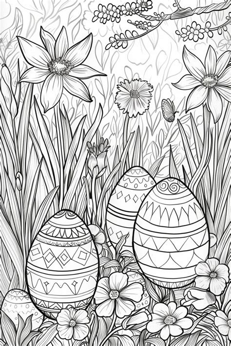 Easter Adult Coloring Pages
