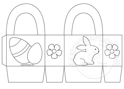 Easter Baskets Paper Templates