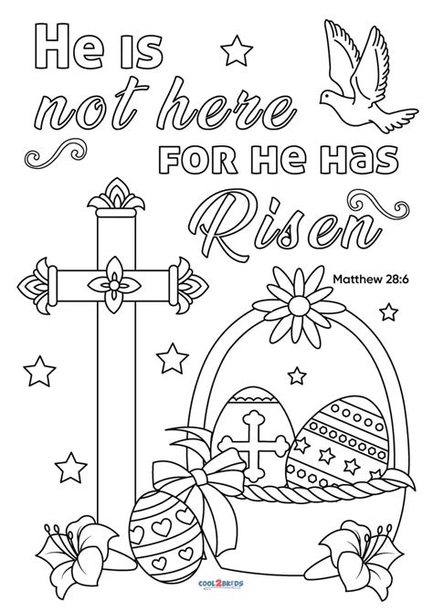 Easter Bible Coloring Sheets