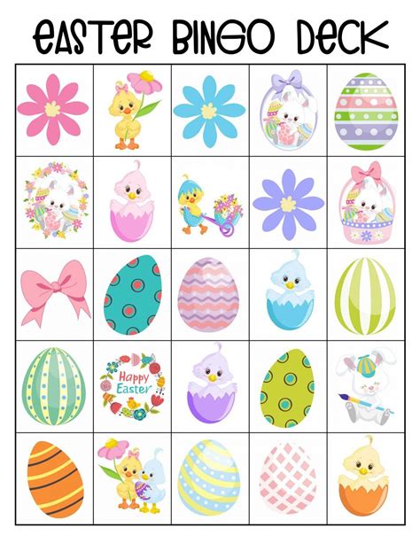 Easter Bingo Game Free Printable Easter Bingo Easter Preschool Easter Games For Kids