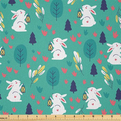 Easter Bunny Fabric 2 yds Hobby Lobby 8519 Rabbits Cotton …