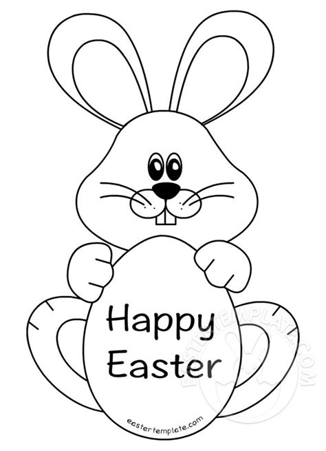Easter Bunny Free Printable Template