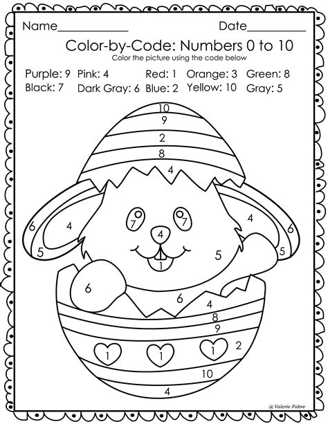 Easter Color by Code Color By Numbers 110 Activities Easter colors
