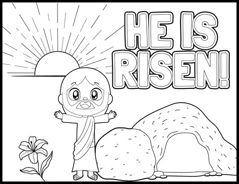 Easter Coloring Pages Bible