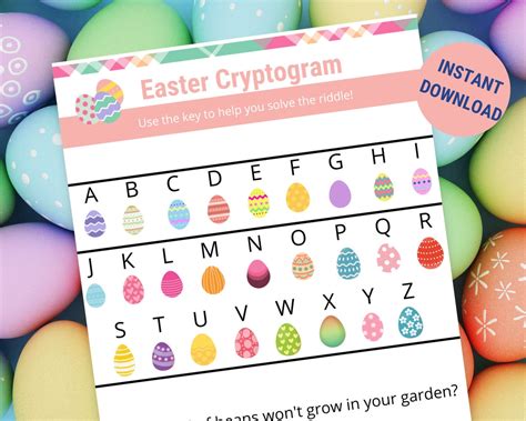 Easter Cryptogram - Etsy