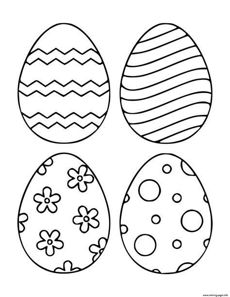 Easter Egg Coloring Pictures To Prin